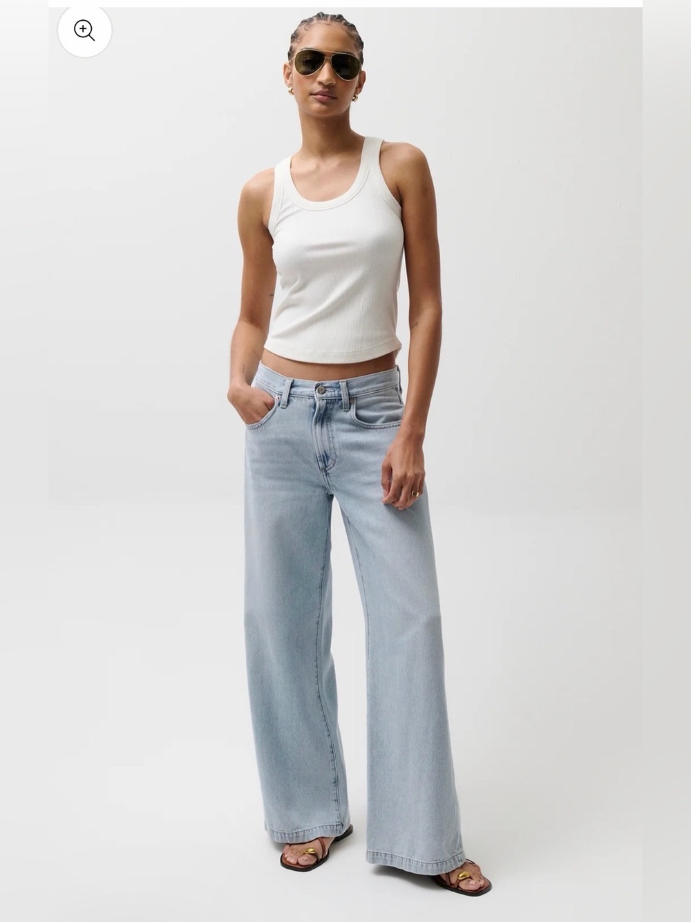 JADYN MID RISE PALAZZO JEAN